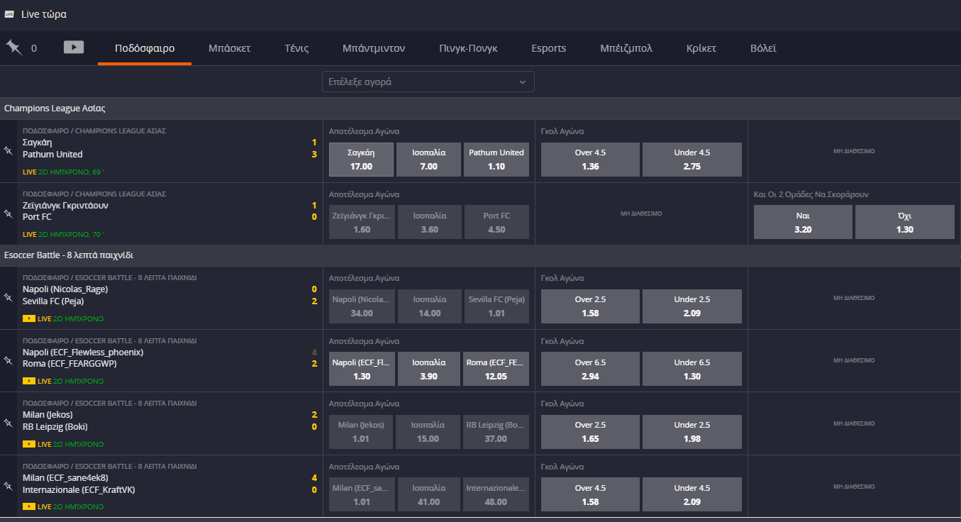 Betsson στοιχηματικές