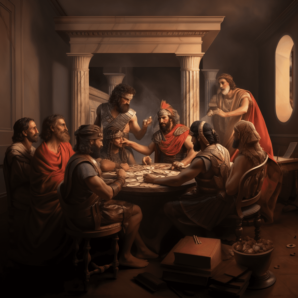ancient greeks playing blackjack